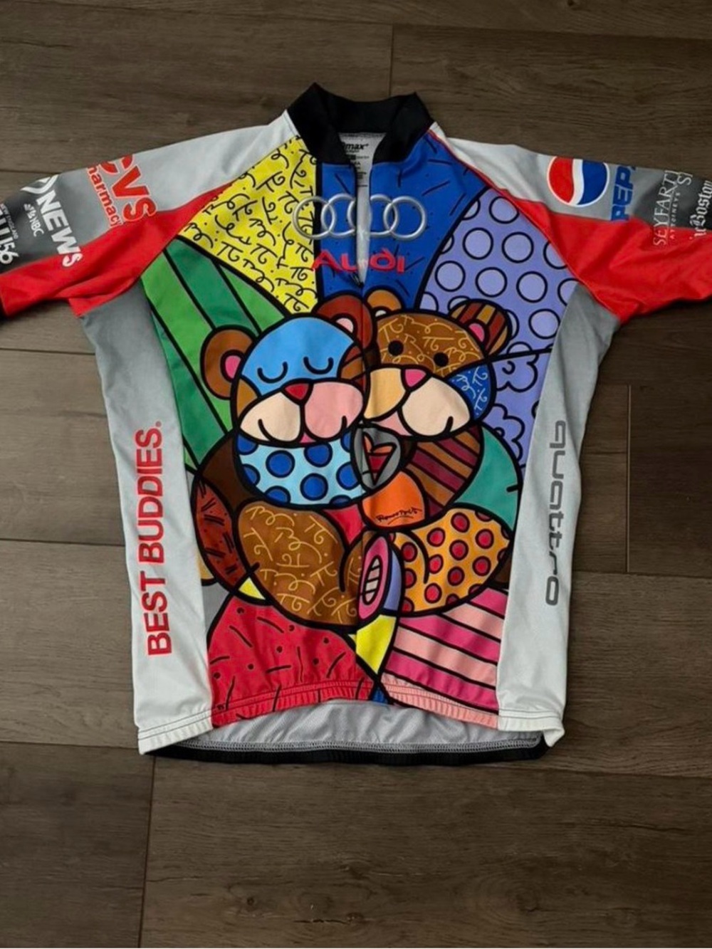 Audi “Best Buddies” Colorful Bear Cycling Jersey